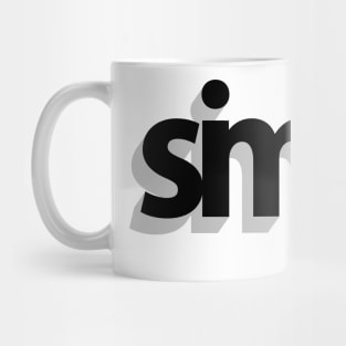 Simple (3D black) Mug